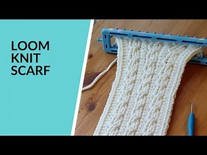 Double Knit Mock Cable Scarf | Loom Knitting Tutorial | Intermediate and Advanced