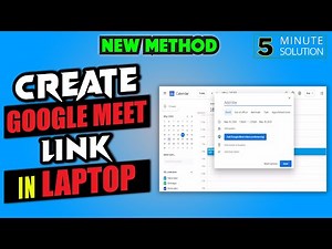 How to create google meet link in laptop 2025 [EASY]