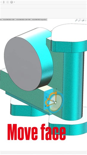 Hitesh Malviya on Instagram: "Using move face in solidworks 😀 #solidworks2025 #solidworkseducation #malviyacad"