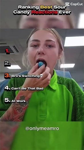 Drinking sour candy ball,s