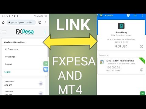 How to link FXPESA broker account to the mt5 or mt4 (step by step )