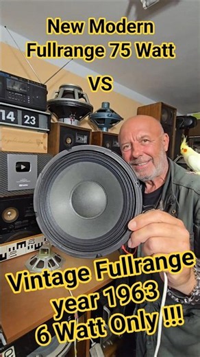 Vintage 60s SPEAKER vs New Modern SPEAKERS Comparison Sound Test