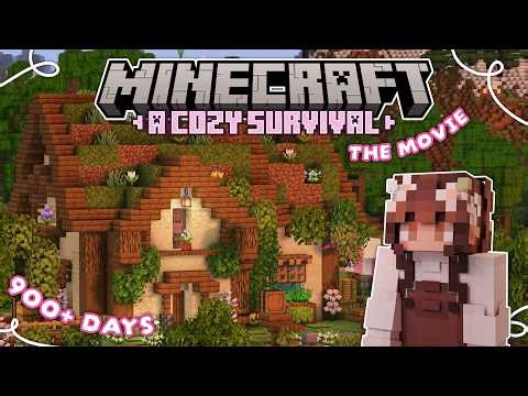 I Spent 1 YEAR in My COZY Minecraft Survival World | A Minecraft Let's Play MOVIE 🌷