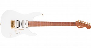Pro-Mod DK24 HSS 2PT CM, Caramelized Maple Fingerboard, Snow White