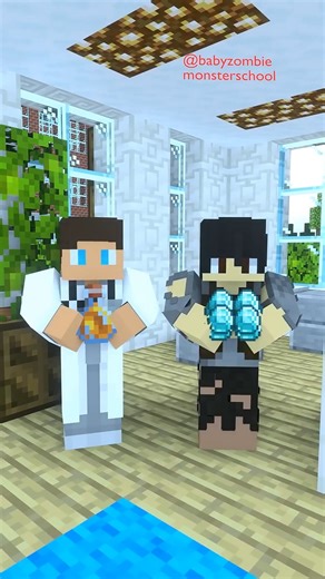 Herobrine helped Baby Zombie Girl get her Dad well soon Emotional Story❤ #minecraft #minecraftmemes #minecraftvideos #minecrafte #minecraftbuild #minecraftclips #gaming #reels #twitch #tiktok #minecraft | Baby Monster School