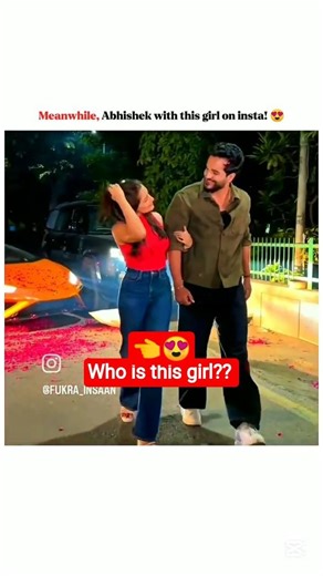 Who is this girl with Abhishek?? 😜 #shortsfeed #fanpageedit @FukraInsaan