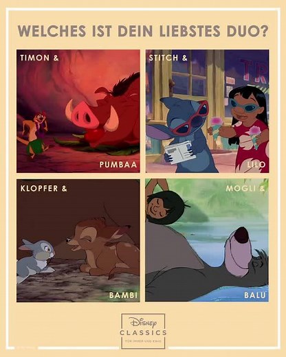 25K views · 138 reactions | Zu zweit macht alles doppelt Spaß, oder?! 殺 Verratet uns euer Lieblings Duo in den Kommentaren! | Disney | Facebook