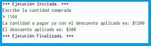 En un almacen se hace un 20 de descuento a los clientes cuya compra supere los 1000