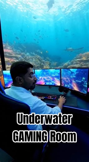 Underwater gaming room #viral #trending