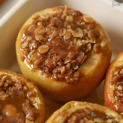 Stuffed Baked Apples (SO good!) - Celebrating Sweets