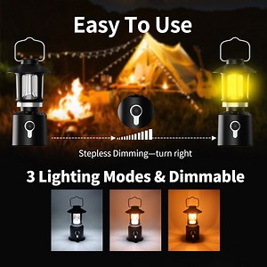 Outdoor long-lasting multifunctional waterproof adjustable camping light tent camping retro night light