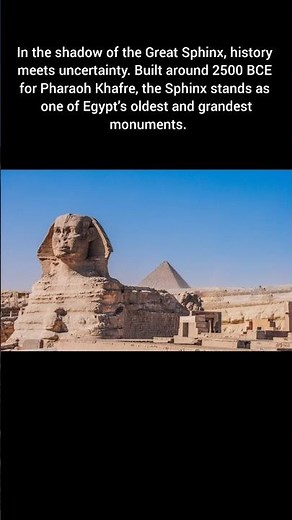 The Sphinx when Egypt stole legacy of older civilization #history #art #egypt