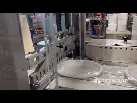 Texwrap ISS Intermittent Motion Side Sealer Shrink Wrapping Paper Plates | www.ProPac.com