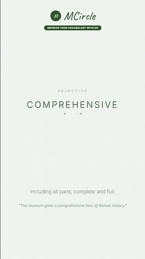 Learn English: What is Comprehensive? | Vocabulary Shorts