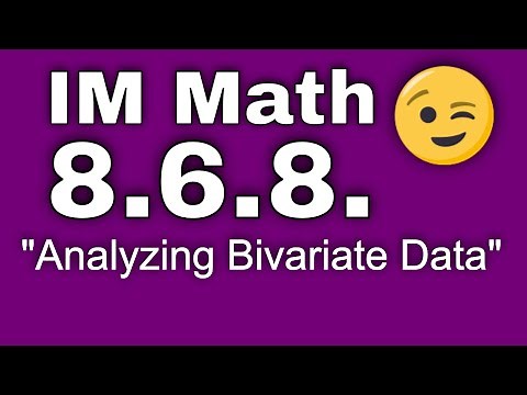 😉 8th Grade, Unit 6, Lesson 8 "Analyzing Bivariate Data" Illustrative Mathematics