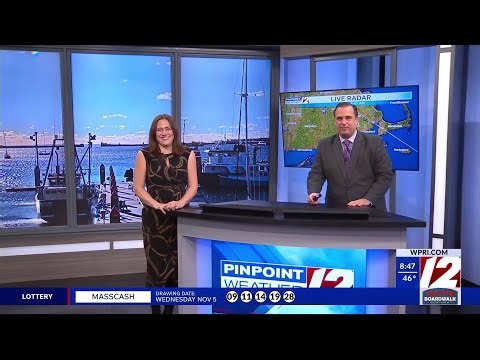 WPRI 12 Weather Forecast for 11/6/25: Winds ease through the day