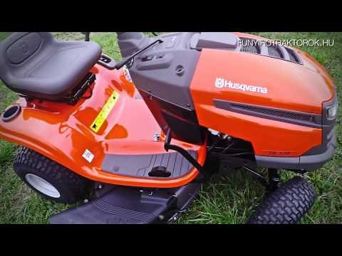 Husqvarna TS 138 oldalkidobós fűnyíró traktor bemutató