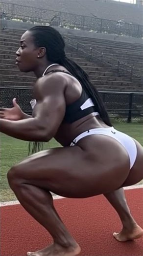 Super Strong Legs on her 😳😍 #tallwoman #trackandfield #athlete #sport