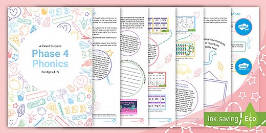 A Parent Guide to Phase 4 Phonics (Ages 4 - 5)