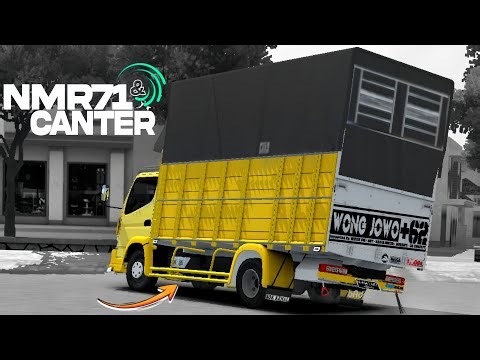 MOST SOUGHT AFTER 😱 SHARE MOD BUSSID TRUCK CANTER & NMR71 GIGA HEAVY LOAD COVER LATEST CHOICE