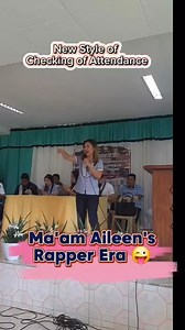 100K views · 2.1K reactions | Nag-rap ako sa Checking of Attendance sa contest ng Radio Broadcasting  Rapper Era!  Checking of Attendance with a twist | Ma'am Aileen | Facebook