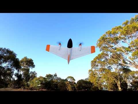 » 3D Printed VTOL Thrust Vectoring Flying Wing - Hovering Test