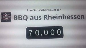 Absolut fantastisch! 70.000 Abonnenten für BBQ aus Rheinhessen. ;) Vielen Dank dafür ! | BBQ aus Rheinhessen - Udenheim BBQ