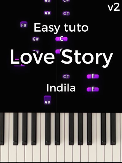 Easy Tuto - Love Story (Indila) #piano #tutorials #pianolesson