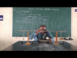 Determination of Young’s modulus by uniform bending method