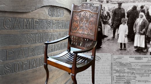 This century-old chair reveals the story of its maker — a prisoner in a WWI Quebec internment camp