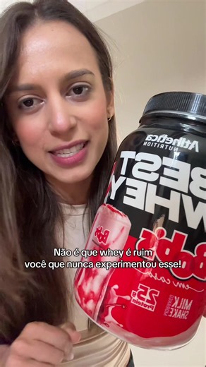 Best Whey milkshake de 🍓 Atlhetica & Bobs #whey #wheyprotein #suplemento #wheygostoso