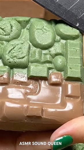 REAL OR AI SOAP? Matcha soap cutting ASMR