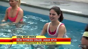 Aqua-Cycling Exercise Gaining Popularity: New Fitness Craze Takes Place Underwater