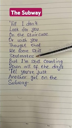 The Subway song lyrics ~Chappell Roan #chappellroan #thesubway #shorts #lyrics #song