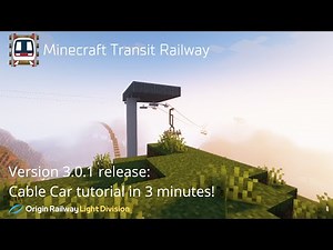Minecraft Transit Railway - Cable Car Tutorial