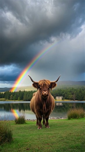 How Do Highland Cows Stay Calm In Crazy Weather?