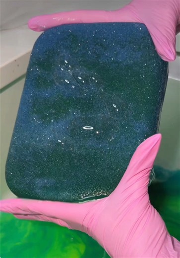 Mint Chocolate Inspired Sponge Squeezing ASMR