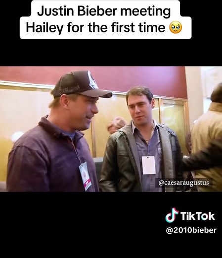 Justin Bieber meets Hailey for the first time