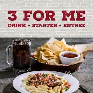 Chili’s is bringing you a FULL MEAL offer with our Three For Me for just $15! You can get a Beverage, a Starter, and an Entrée! Available all day at Chili's, savor the moment! ⠀ .⠀ #chilisguam #threeforme #fullmealoptions⠀ .⠀ Click the link below to view the full menu!⠀ https://drive.google.com/file/d/19NxO1oN9S95rA541ZbgSA0Hzh6krziOv/view | Chili's Grill & Bar - Guam | Facebook