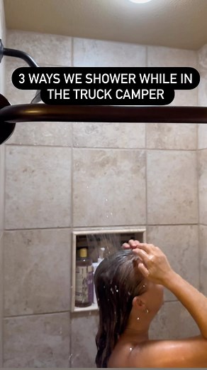 14K views · 309 reactions | Our truck camper shower has a wet bath...