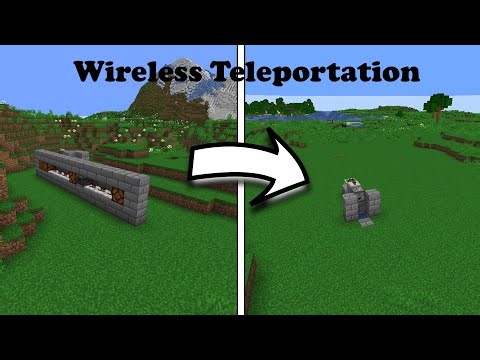 [Wireless Redstone] Instant Teleportation in Minecraft (Tutorial)
