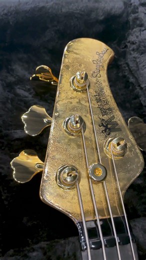 Ernie Ball Music Man StingRay 50th Anniversary Limited Edition 4 String Bass Guitar, Molten Gold