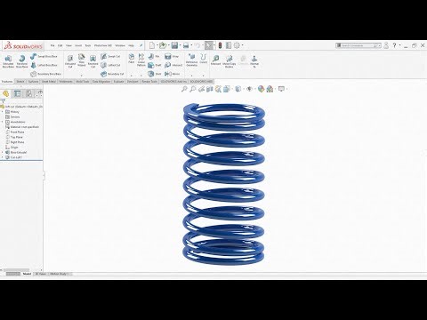 SolidWorks Tutorial | Spring with dead coils