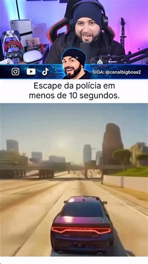 😱 COMO FUGIR DA POLÍCIA no GTA V em menos de 10 segundos!