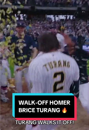 WALK-OFF HOMER ON MOTHER’S DAY 🔥 Brice Turang homers to complete the @Brewers sweep! @Capital One #mlb #baseball #homerun #walkoff #MothersDay