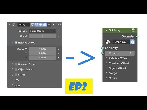 New! Array Node in blender Geometry_Nodes