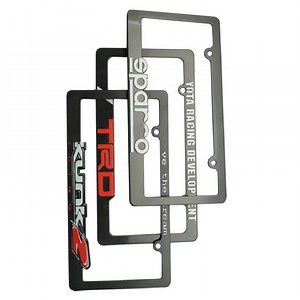 JDM Accessories ABS License Plate Frame Cover Holder Marco De Matricula for USA and Canada Customize logo