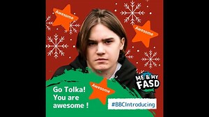 Tolka Butcher, a young adult with FASD, on BBC Introducing featuring his song Christmas Chronicles | Sandra Ionno Butcher