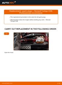 How to change spark plugs on Renault Twingo C06 – replacement guide