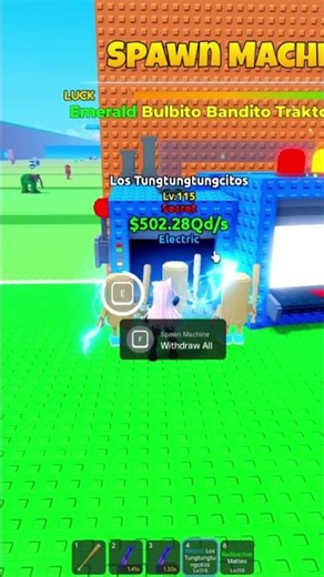 ☢️Craft Radioactive DIVINE BRAINROT☢️ in Escape Tsunami for Brainrots! #roblox #gameplay #shorts